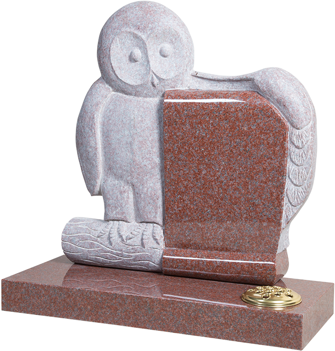 Owl Headstone - Headstone (800x800), Png Download