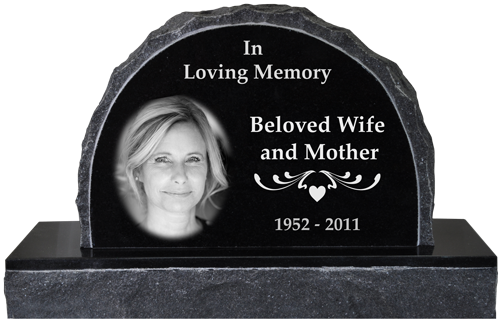 Wholesale Photo Laser Engraved Granite Headstone- Scalloped - 1 John 4-7 Throw Blanket (500x500), Png Download