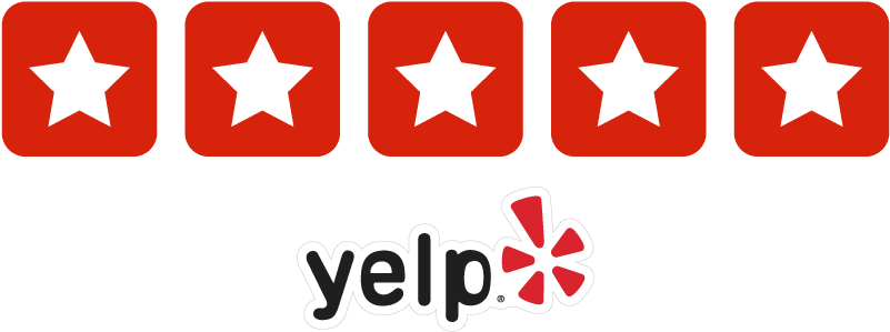 Yelp Logo 5 Stars (800x320), Png Download