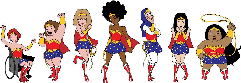 Wonder Woman Walking Krewe - We Are Wonder Woman (960x355), Png Download
