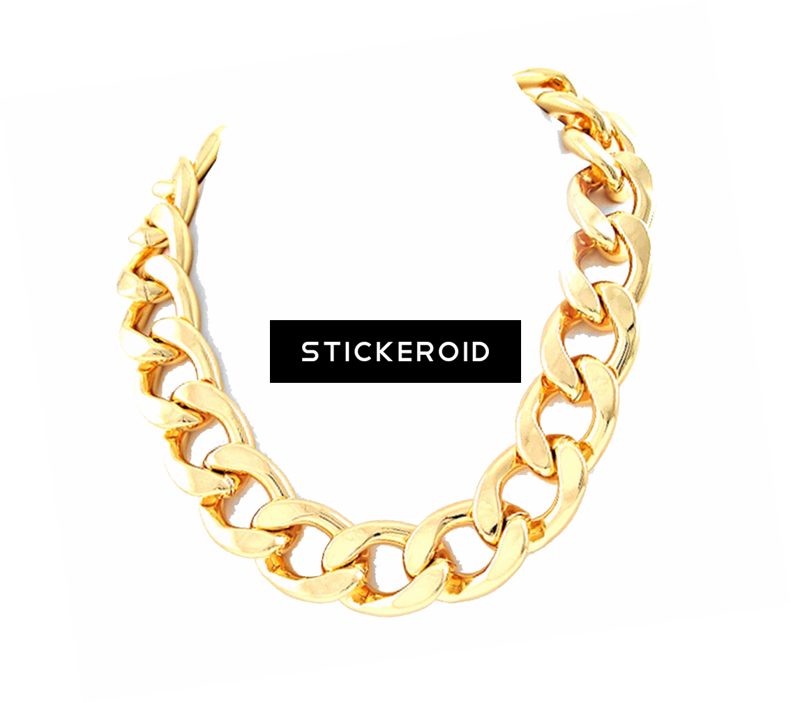 Thug Life Gold Chain Цепь - Chain Thug Life Png (1134x1008), Png Download