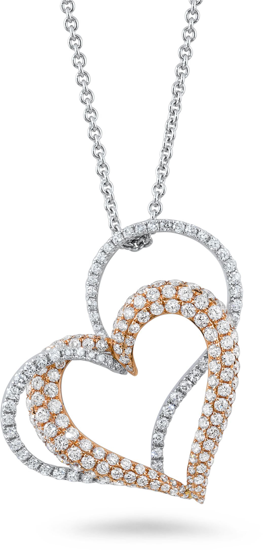 Diamond Chain In 18k White Gold - Diamond Chain Png (2200x2200), Png Download