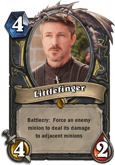 Hearthstone Game Of Thrones Littlefinger - Prince Malchezaar Hearthstone (400x573), Png Download
