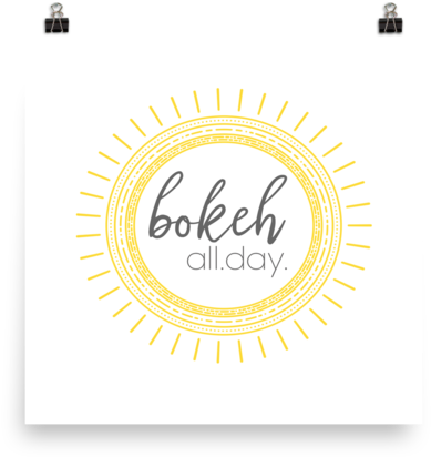 Bokeh All - Day - Poster - Emblem (600x600), Png Download