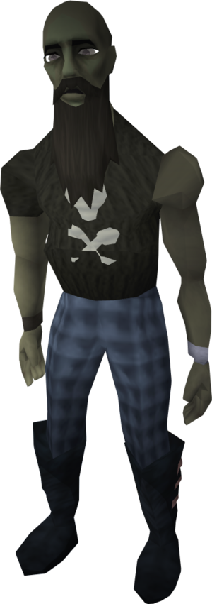 Jonny As A Zombie - Costume (300x851), Png Download