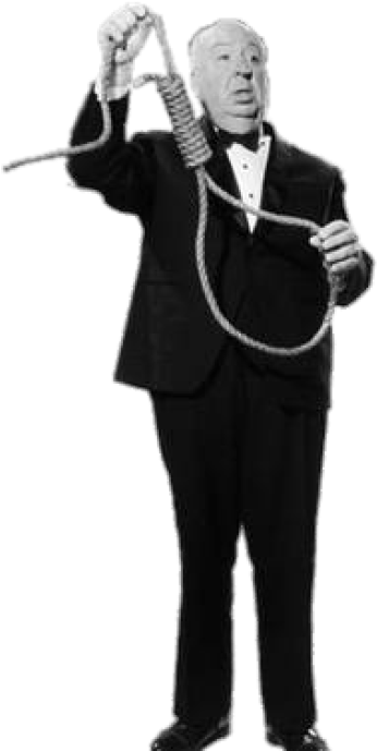 Alfred Hitchcock Holding A Noose - Poster: Alfred Hitchcock, Alfred Hitchcock Presents, (399x689), Png Download