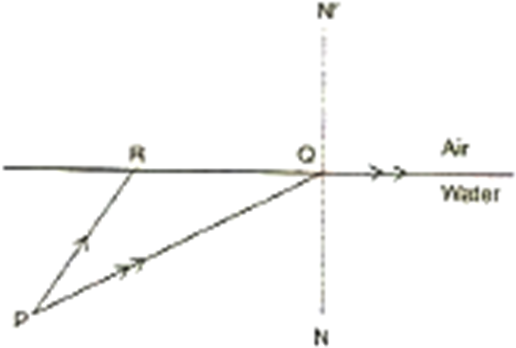 Pq And Pr Are Two Light Rays Emerging From The Object - Diagram (574x363), Png Download