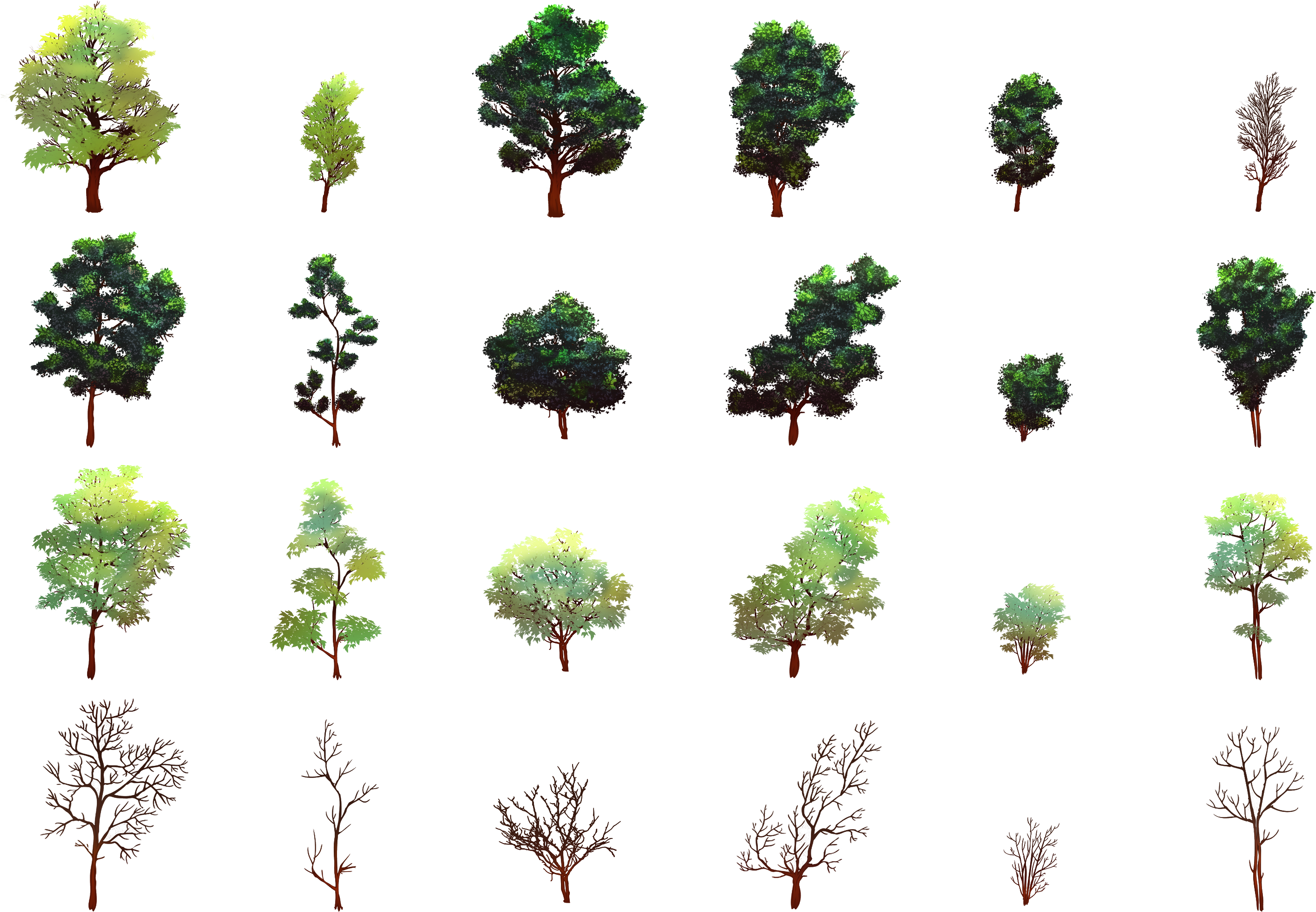 Trees - 2d Trees (3000x2000), Png Download
