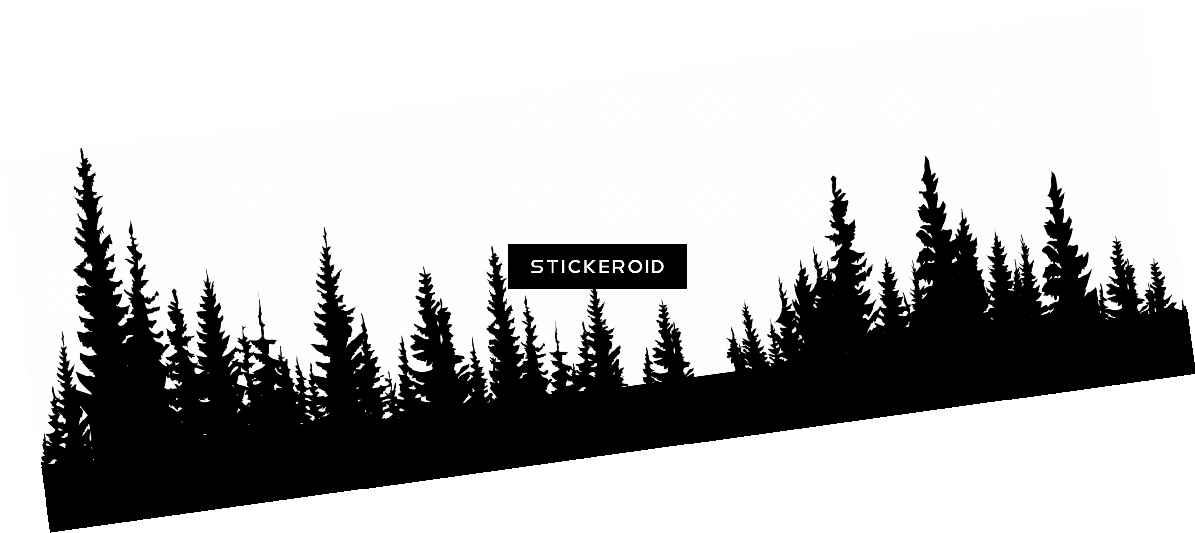 Forest - Forest Silhouette (2416x1078), Png Download