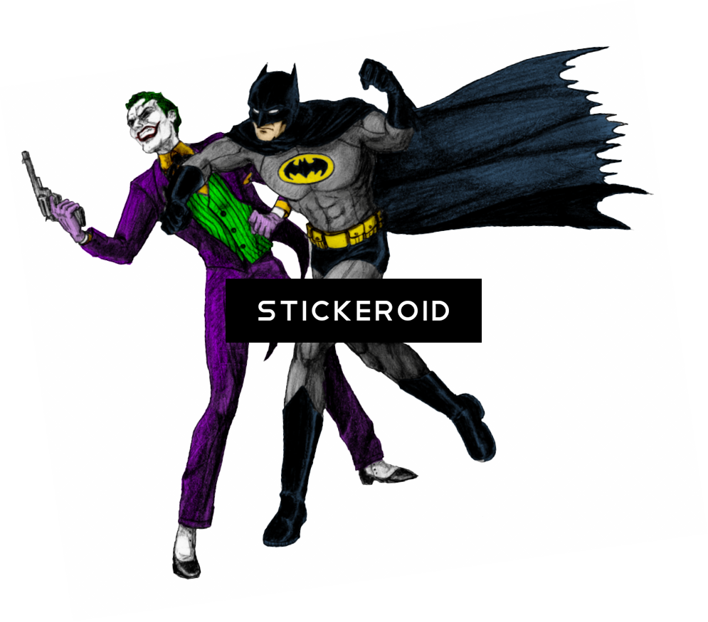 Batman Joker - Batman And Joker Png (995x875), Png Download