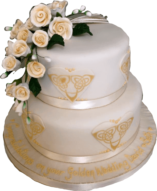 Wedding Cake Png Image File - 1st Wedding Anniversary Cake Png (611x739), Png Download
