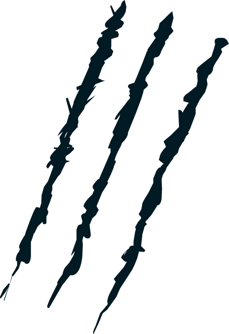 Claw Scratches Png Image - Claw Marks Png (800x1165), Png Download