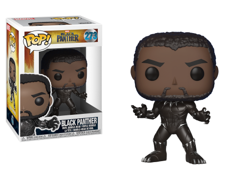 Marvel Black Panther Movie Black Panther Pop Vinyl - Funko Pop Black Panther (500x500), Png Download