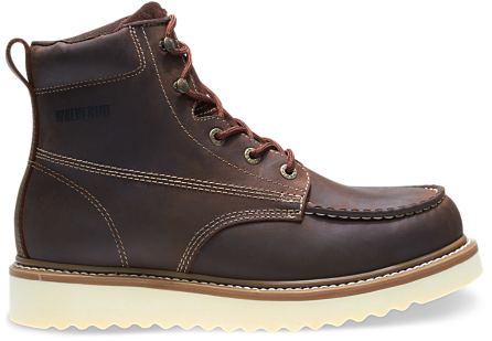 Loader 6" Steel-toe Wedge Boot (445x367), Png Download