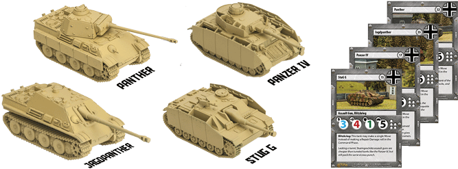 German Doctrine Requires Tanks To Be Used As A Concentrated - Gale Force 9 Gf9tanks06 Tanks-german Panther (690x261), Png Download