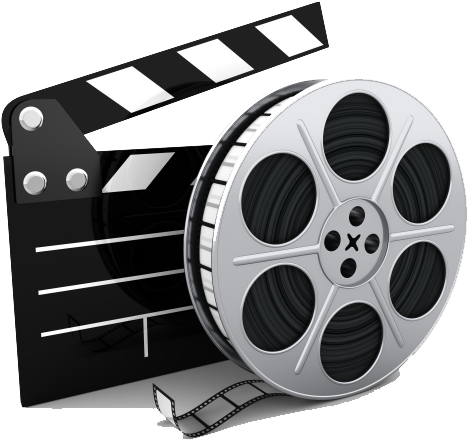 Film Reel Png Download - Movie Film Reels Cufflinks Hollywood Tin Projector (481x450), Png Download
