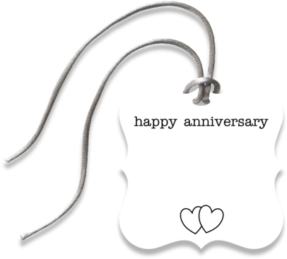 Anniversary Gift Tag - Anniversary (480x371), Png Download