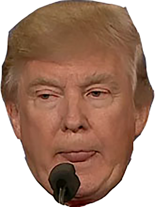 Trump Dat Ass - Bronze Sculpture (516x688), Png Download