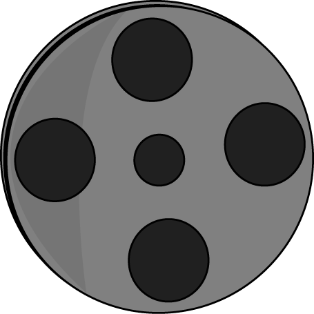 Movie Reel Clip Art - Clip Movie (455x455), Png Download