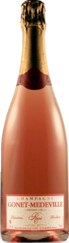 Champagne Rosé Extra Brut 1er Cru Aoc - Bisseuil (229x800), Png Download