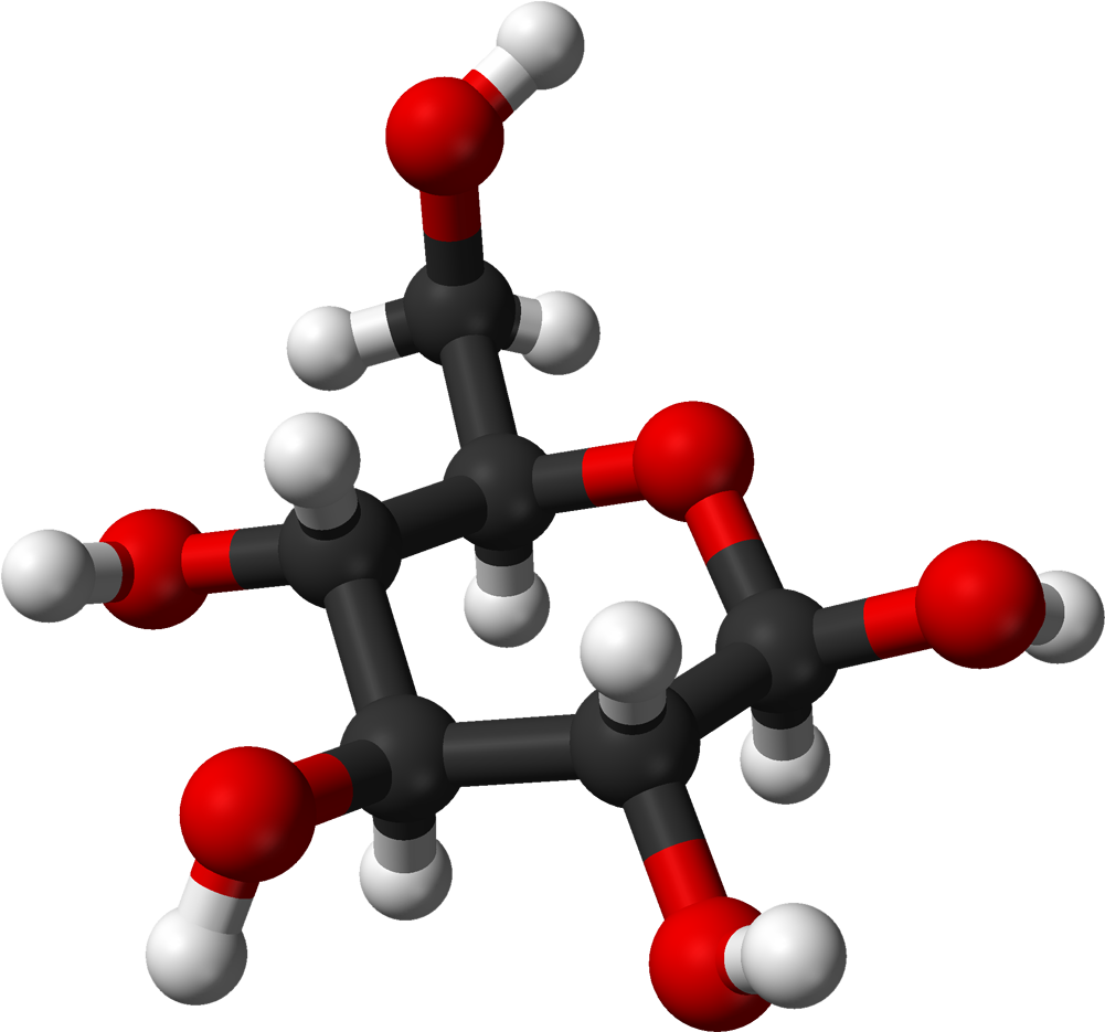 Beta D Glucose From Xtal 3d Balls - 3d Glucose (1100x1034), Png Download