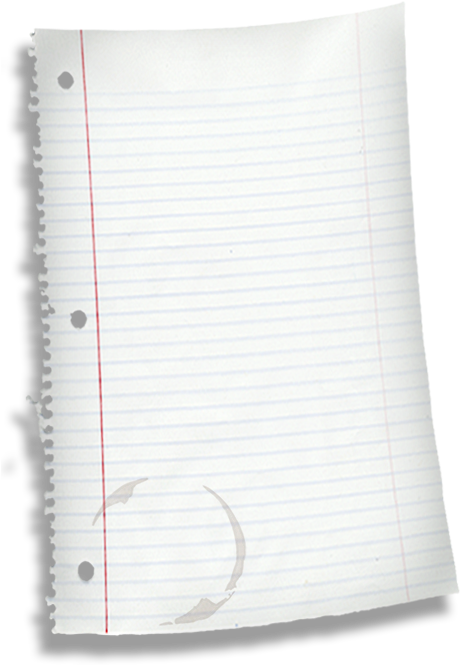 Lined Notebook Paper Png Download - Circle (478x672), Png Download