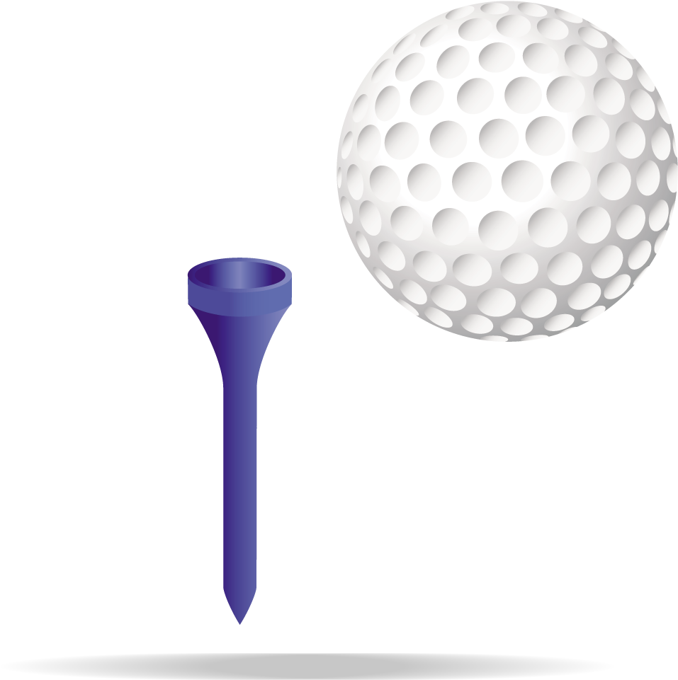 Purple Golf Ball Png - Golf Ball Purple Tee (1389x1262), Png Download