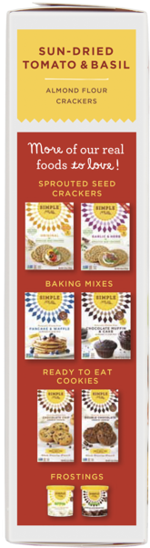 Simple Mills Black Pepper Almond Flour Crackers, 120g (600x600), Png Download