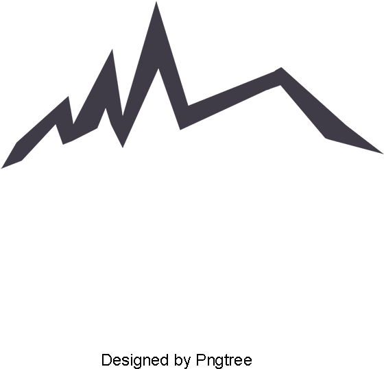 Vector Mountain Silhouette, Deep Color, Vector, Mountain - Psd (800x800), Png Download