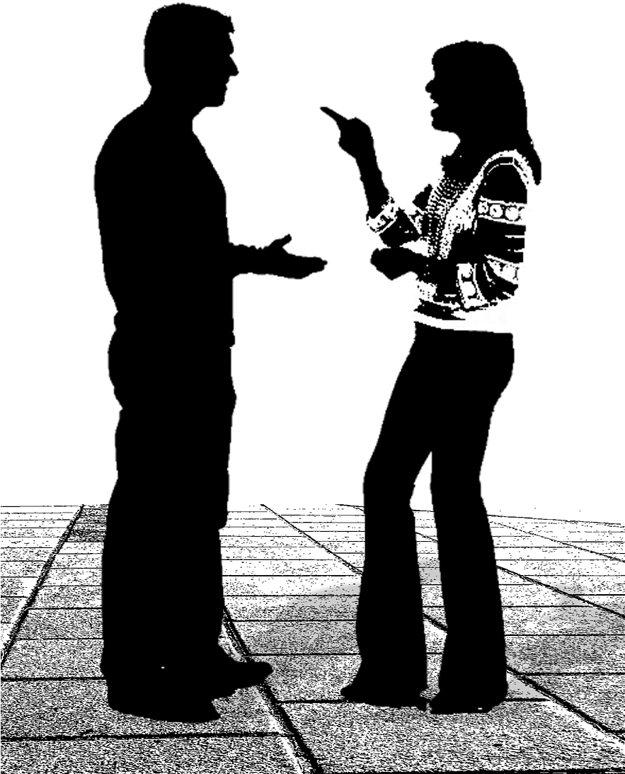 Couple Talking Cropped - Idioms French (882x1116), Png Download