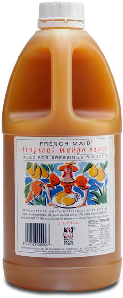 A Fruity Tropical Sauce Made From Real Sun Ripened - Bottle (498x747), Png Download
