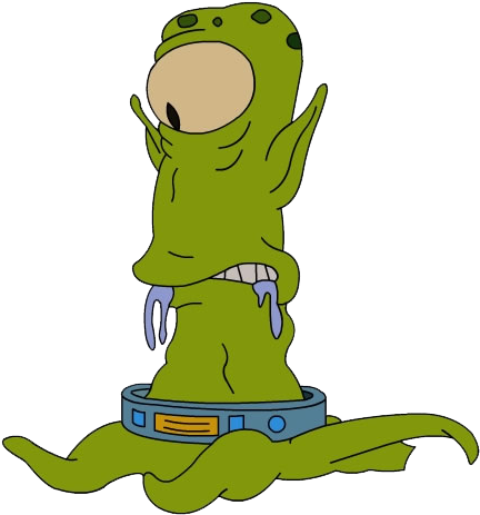 Alien Download Png Image - Alien From The Simpsons (445x479), Png Download