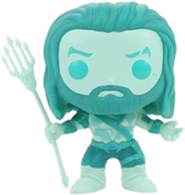 Aquaman (ocean) - Cheshire Cat Flocked Funko Pop (400x400), Png Download