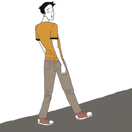 Walking Backwards Dreams - Moving Backwards (450x450), Png Download