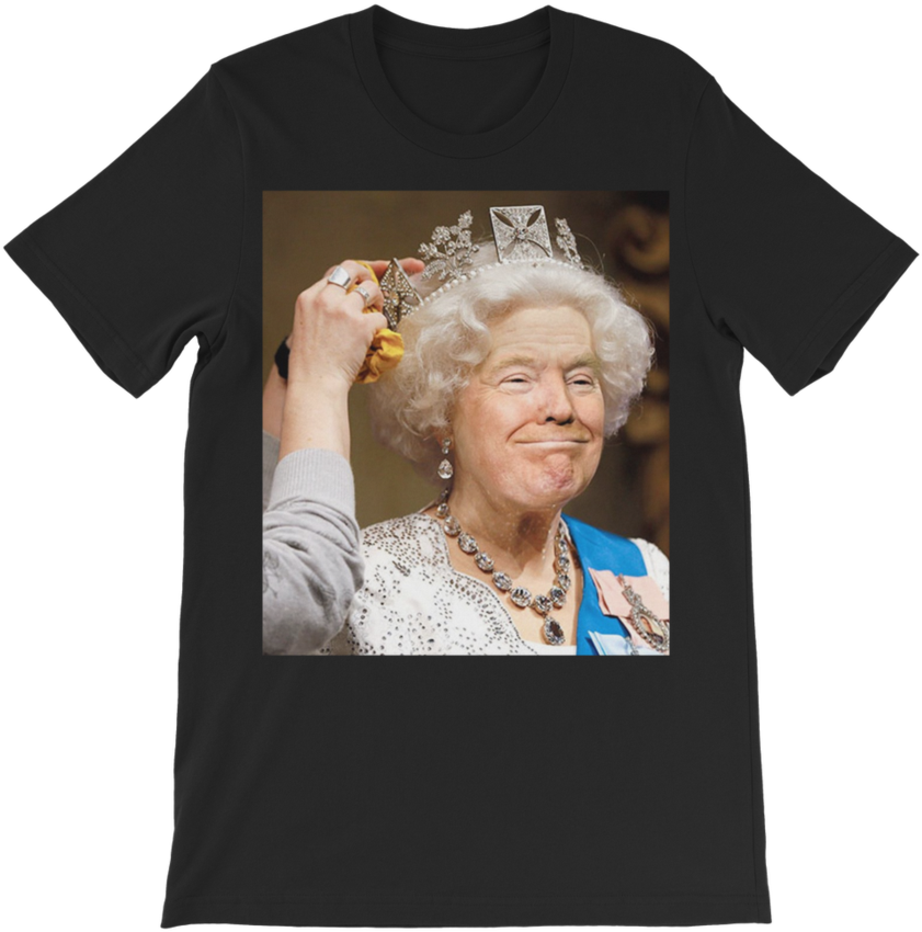 Donald Trump And Queen Elizabeth Face Swap ﻿classic - Donald Trump Queen Elizabeth (900x900), Png Download
