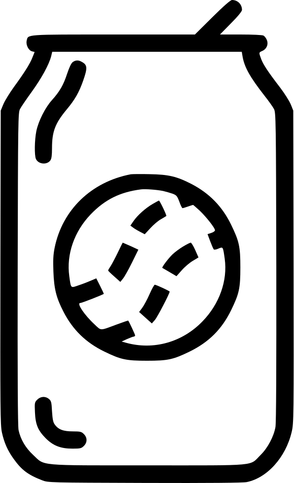 Soda Can Juice Beverage Tin Comments - Drink (596x980), Png Download