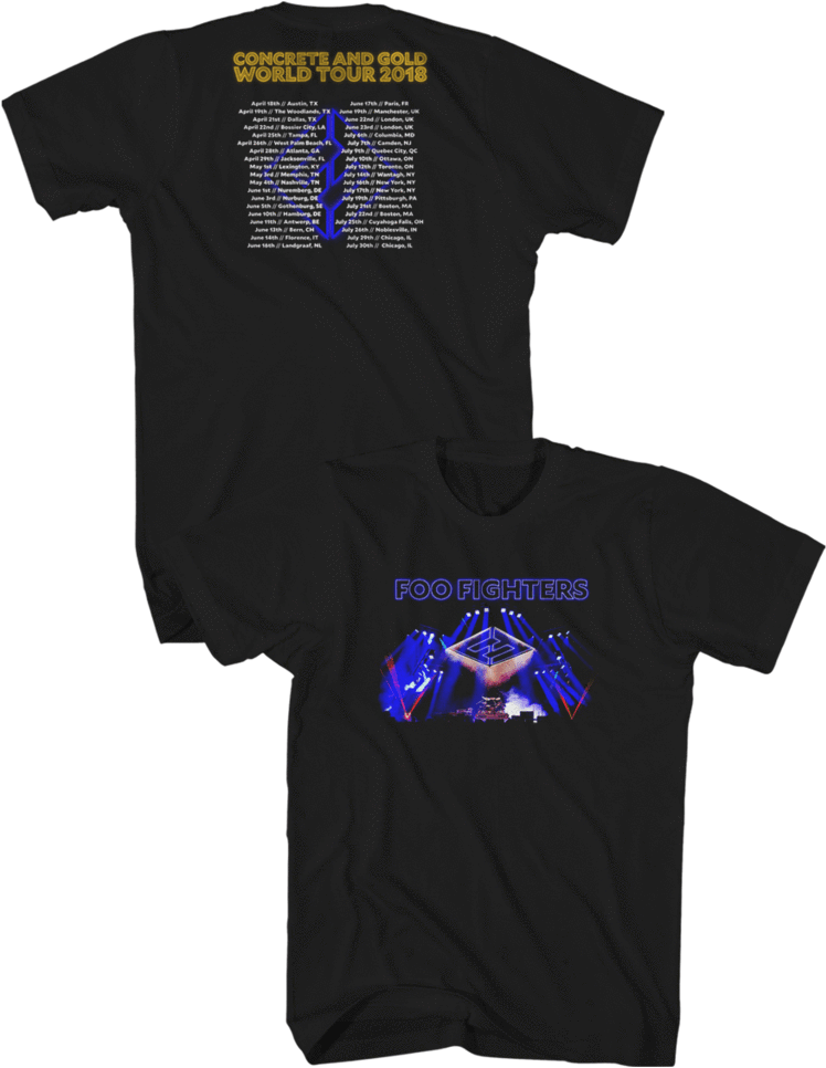 Stage Lights Tour Tee - Dave Grohl (1024x1024), Png Download