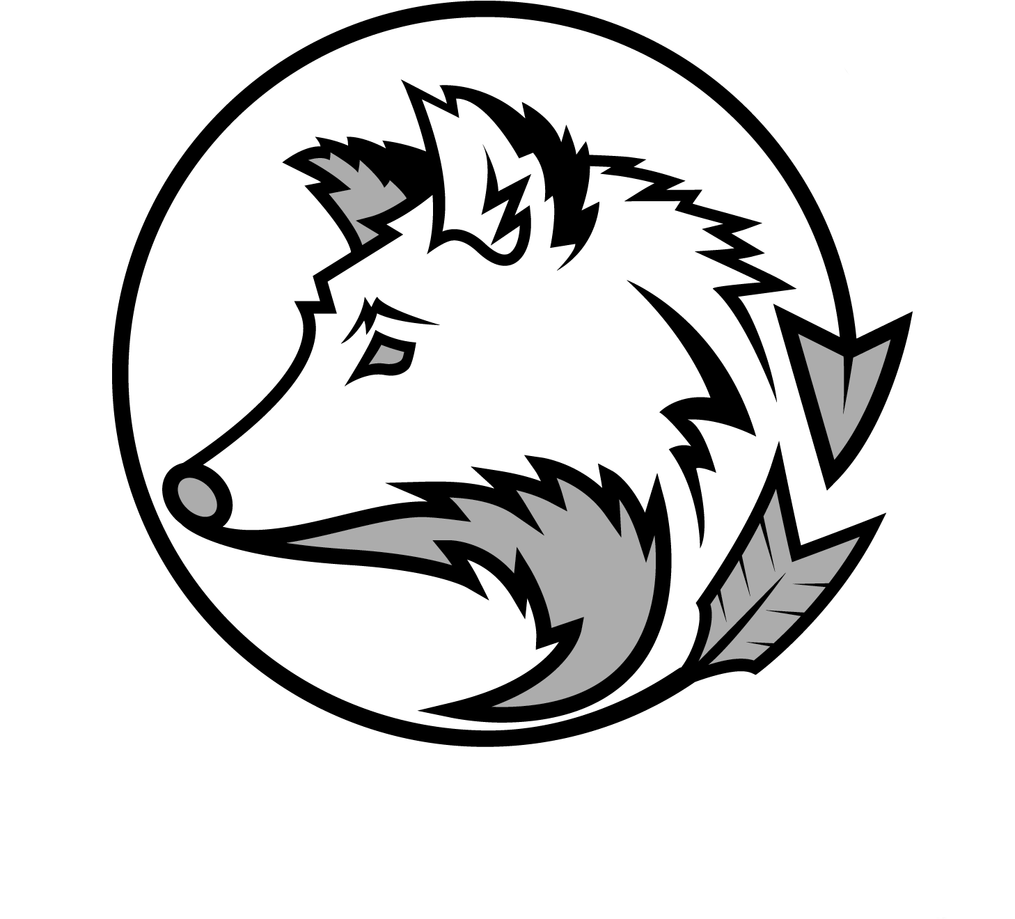 To Draw A Wolf Head Easy How Chibi Tattoos - Drawing (1084x1084), Png Download