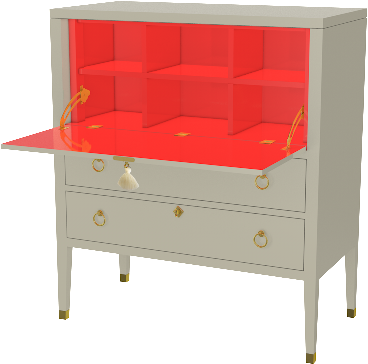 Easton Secretary Desk - Desk (1000x1000), Png Download