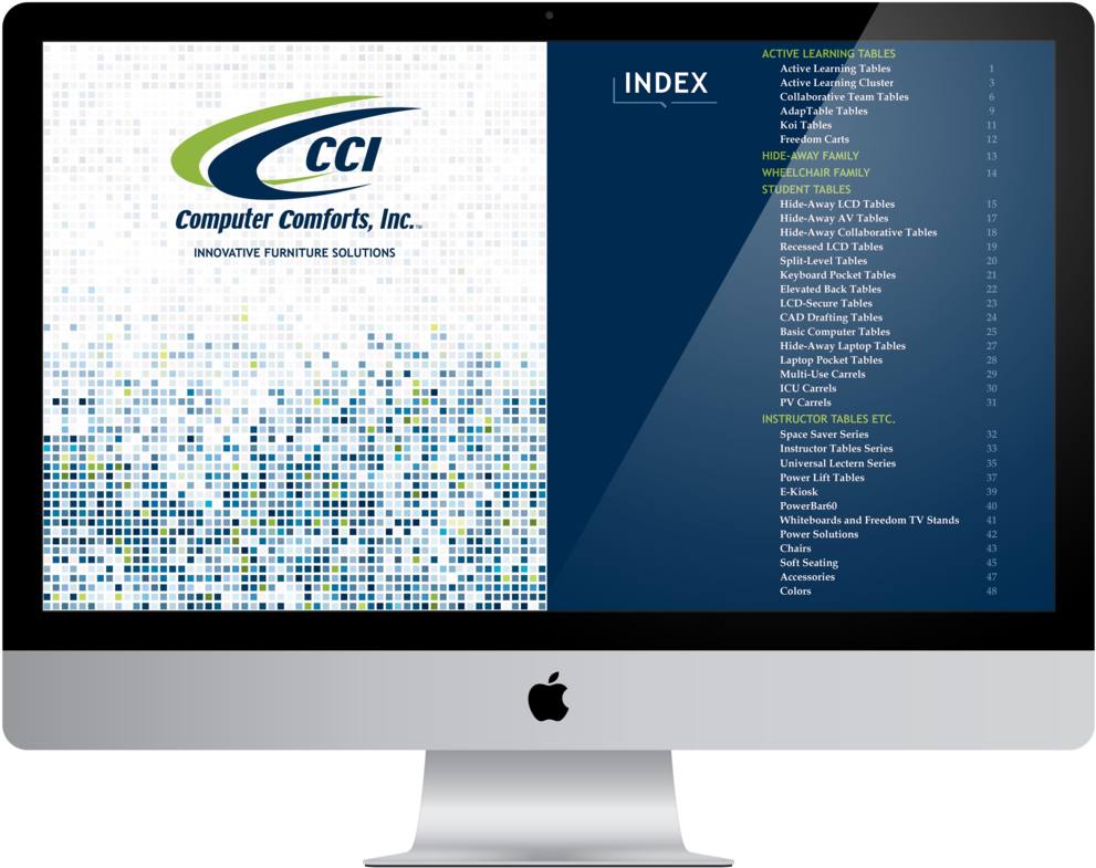 Cci Imac Catalog Screen - Web Design (1000x798), Png Download