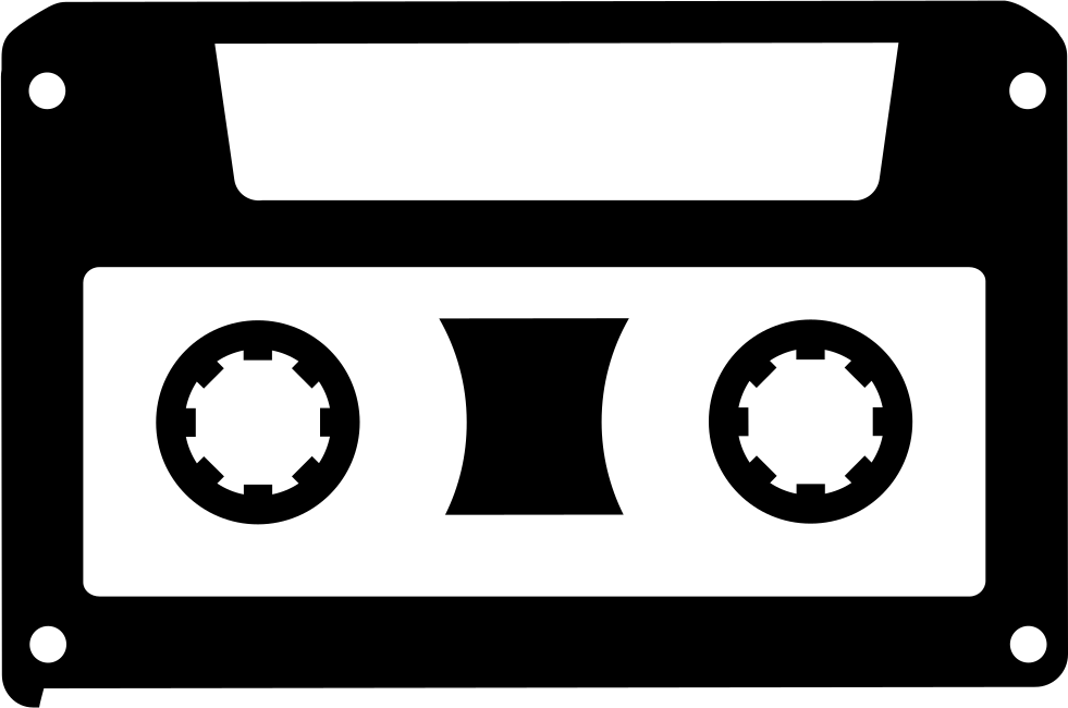 Musical Cassette Tape Comments - Cassette Tape Vector Png (981x650), Png Download