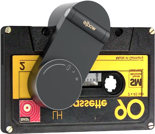 In Elbow, A Single Pulley Is Used To Drive The Tape - Cassette Player Modern (542x482), Png Download