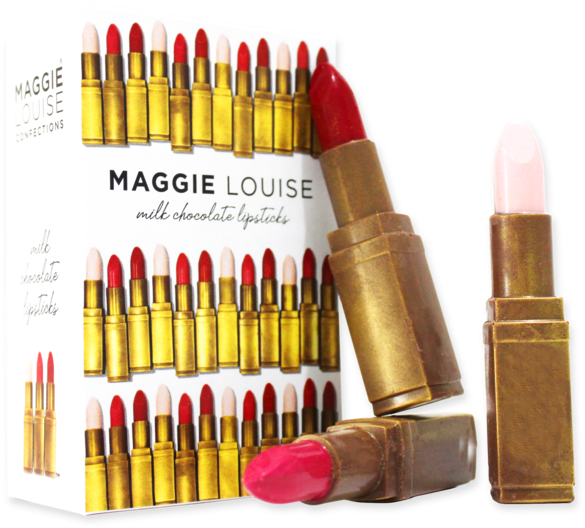 Lipsticks Set Of Four - Maggie Louise Milk Chocolate Lipsticks (1000x667), Png Download