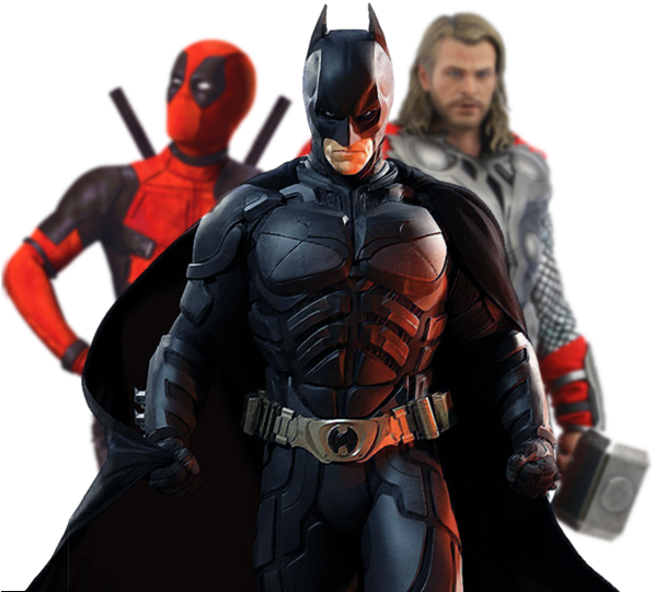 Book A Superhero - Batman Fan Made Poster (604x540), Png Download