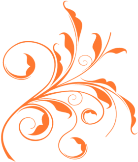 Vector Swirls - Orange Swirl Designs Png (480x360), Png Download