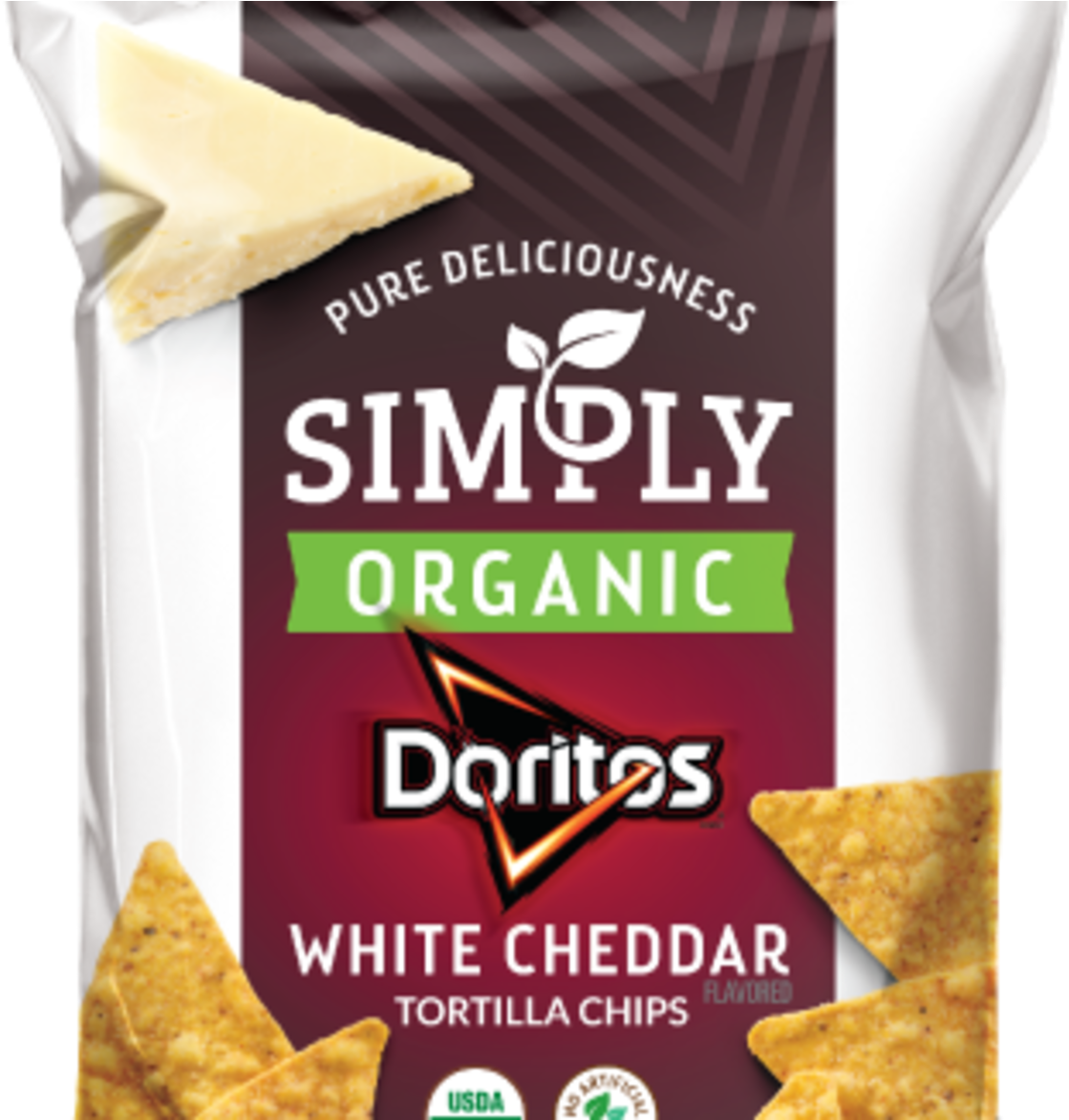 Simply Organic Doritos White Cheddar - White Cheddar Doritos (1200x1171), Png Download