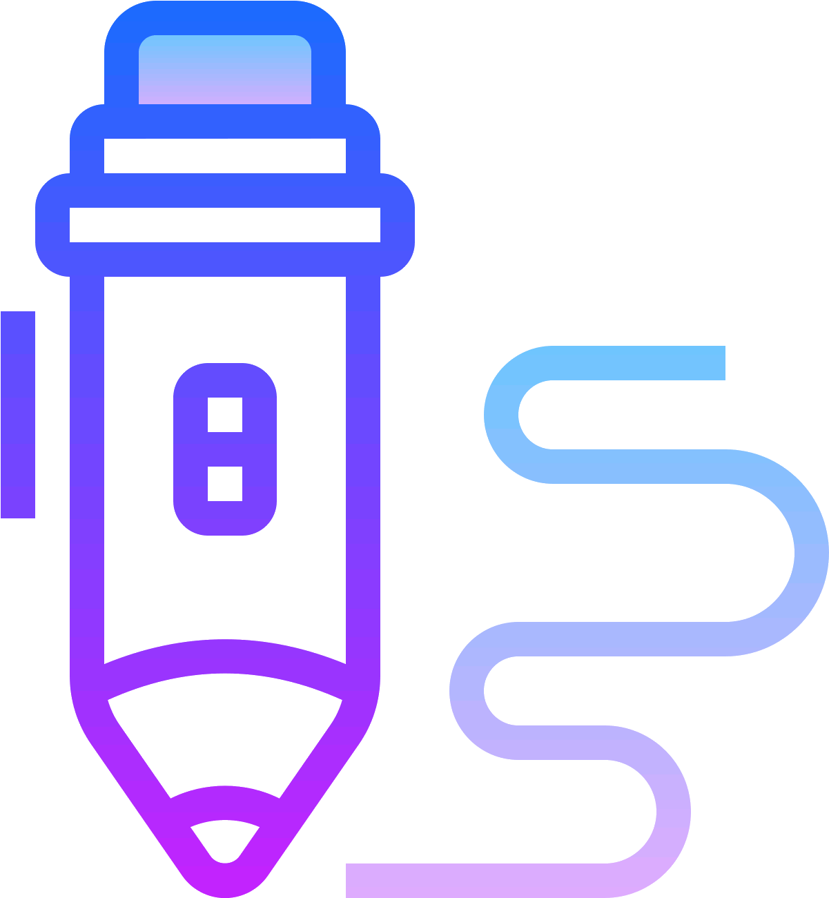 There Is A Squiggly Line Heading Downwards, And Where - Svg Animation (1600x1600), Png Download