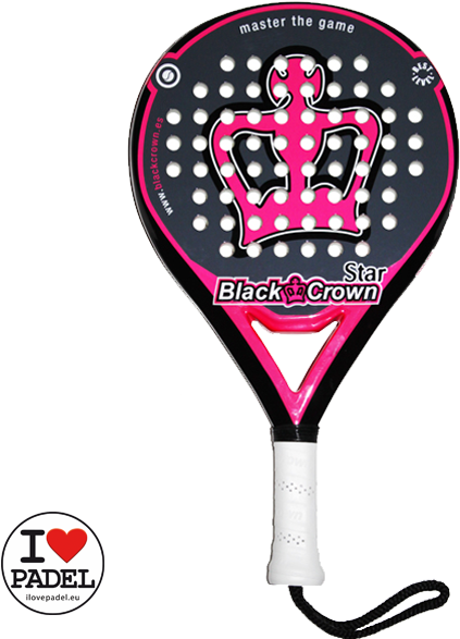 Black Crown Star Padel Racket Best Deal At I Love Padel - Palas Padel Black Crown (700x700), Png Download