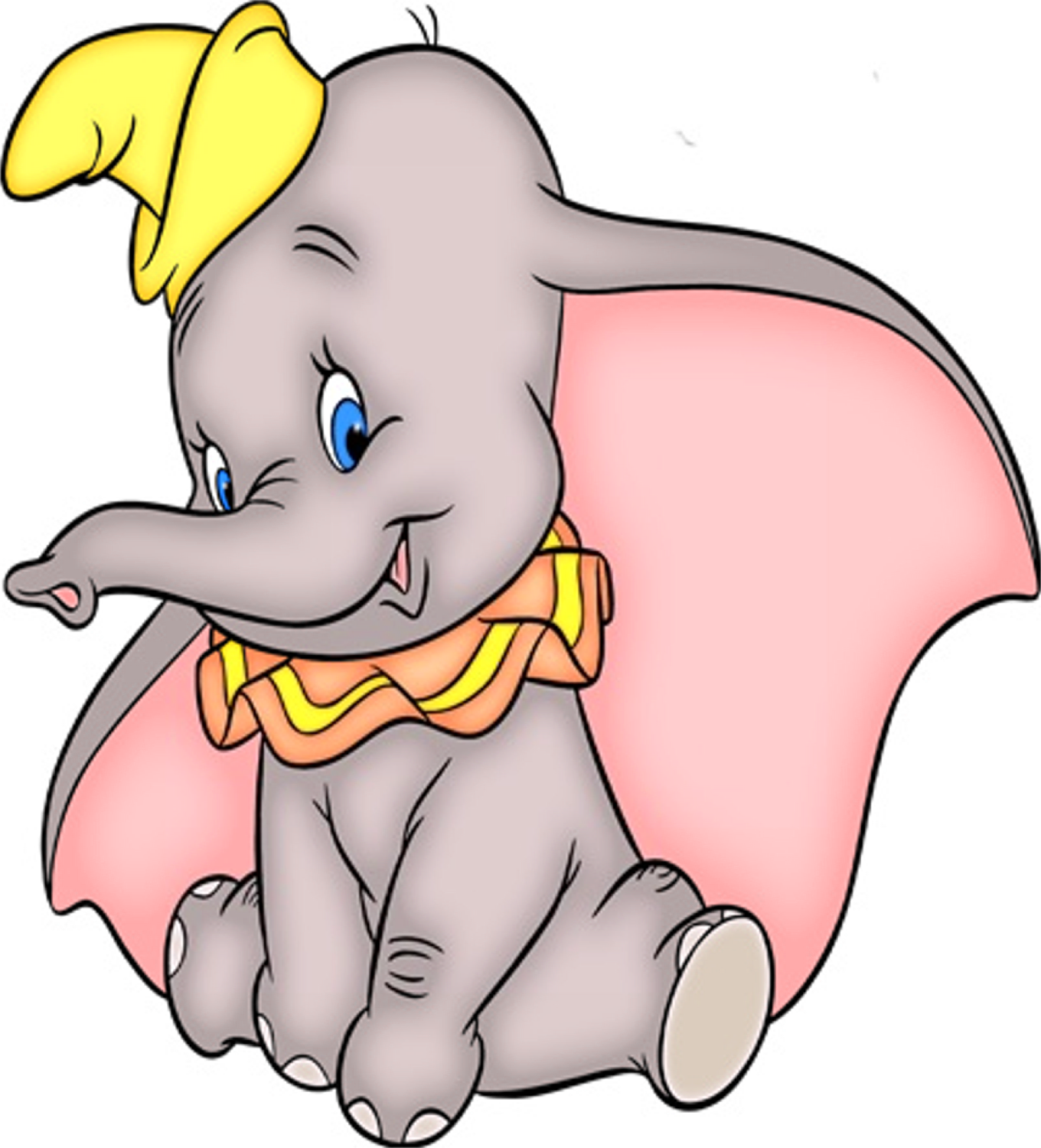 Dumbo Is So Cute, I Just Adore Him - Dessin Dumbo L Éléphant (1360x1500), Png Download