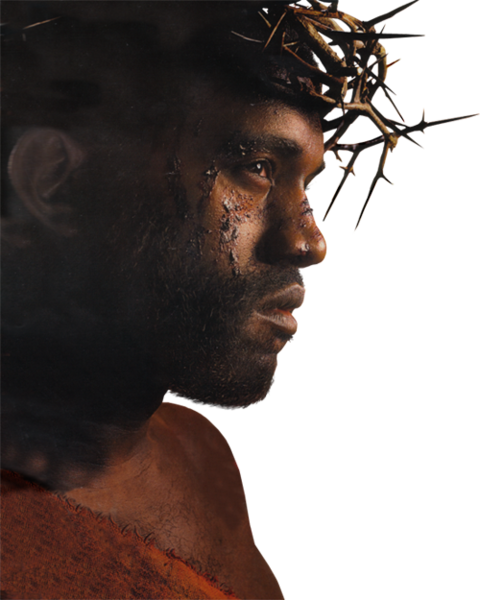 Share This Image - Kanye West Picture With Thorn Crown (480x600), Png Download